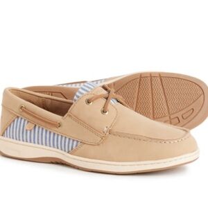 NEW Sperry Whalefish Boat Shoes tan- Leather in size 10